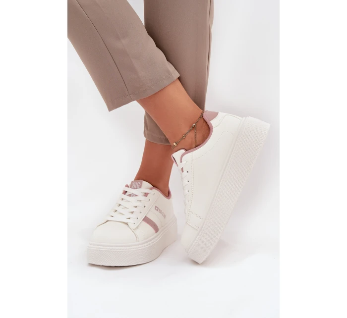Sneakersy Damskie Na Platformie Big Star SS274346 Białe
