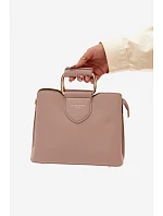 Malá kabelka z eko kůže tmavě béžová model 22111488 - Flora&Co