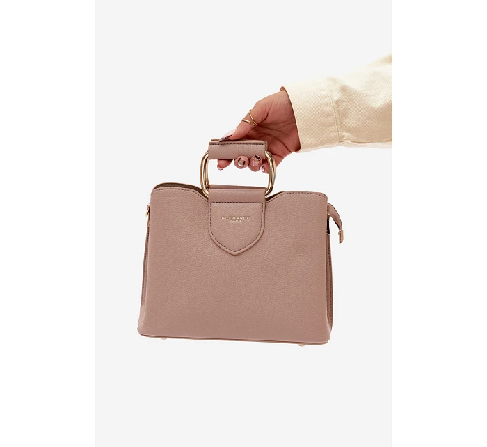 Malá kabelka z eko kůže tmavě béžová model 22111488 - Flora&Co