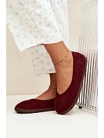 Dámské baleríny barefoot bordové Hollin