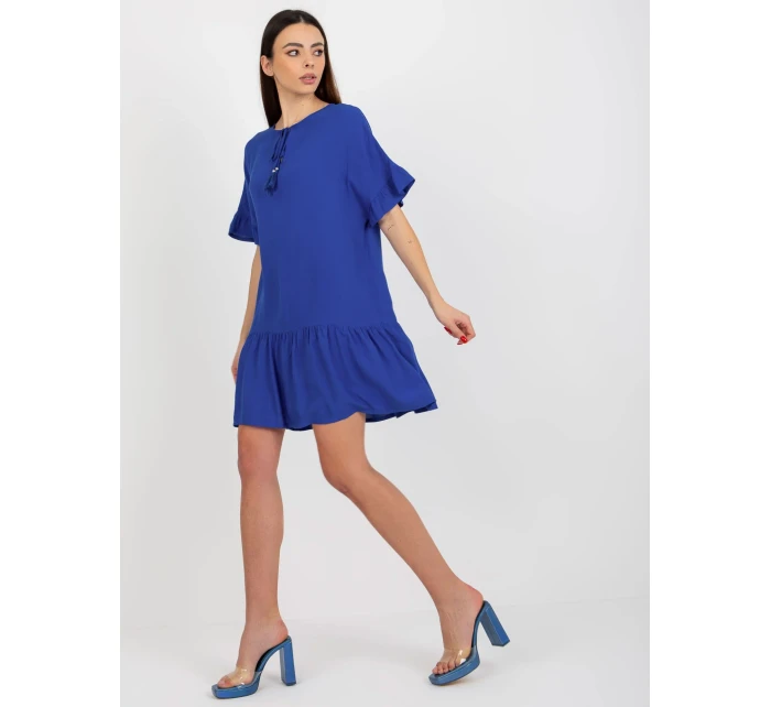 Dámske šaty D73761M30306B kobaltovo modré - FPrice