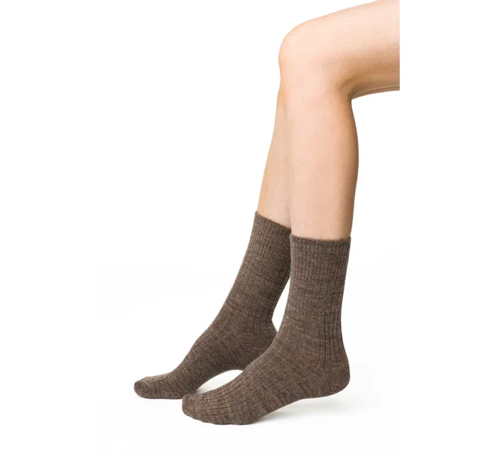 Ponožky 044-003 Melange Beige - Steven Ponožky 044-003 Melange Beige - Steven