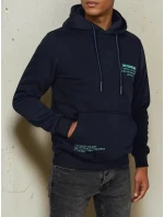 Pánská mikina s kapucí tmavě modrá Dstreet model 21976030 - FashionStreet