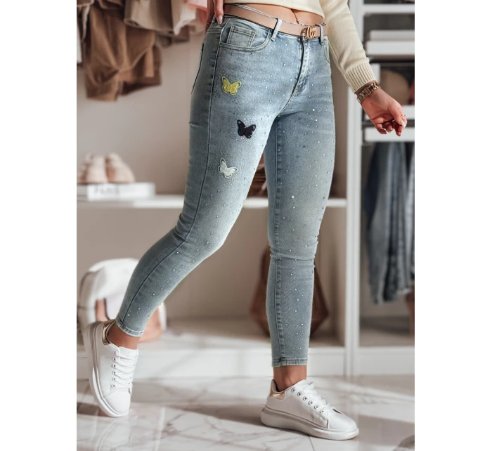 Dámské džínové úzké kalhoty se zdobením modré Dstreet model 21984806 - FashionStreet Dámské džínové úzké kalhoty se zdobením modré Dstreet model 21984806 - FashionStreet