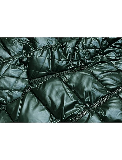 Zelená vypasovaná dámská zimní bunda model 21246904 - LHD