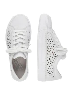 Pohodlné kožené topánky Rieker W RKR641 white