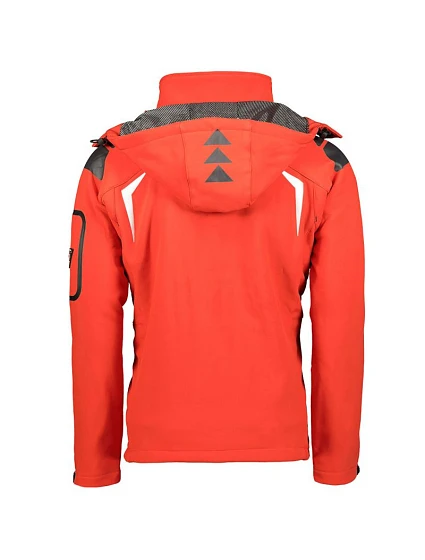 pánská sportovní bunda MEN 056 s kapucí nepromokavá červená pánské model 21349896 - Geographical Norway
