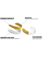 Gélový chránič zubov + krabička - biela a zlatá | GelTech