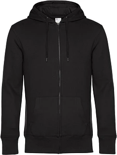 B&C KING Zipped Pánská mikina s kapucí black pure model 22484107