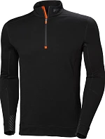Helly Hansen Lifa 75107 Funkčné tričko s 1/4 zipsom „LIFA Merino“ 59.5107 čierne
