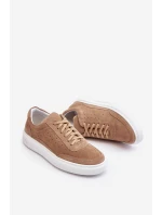 Pánské semišové sportovní boty model 21641511 béžové - Zazoo