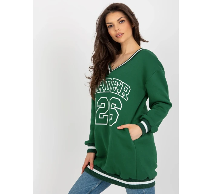 Mikina EM BL 776.19 tmavo zelená Mikina EM BL 776.19 tmavo zelená