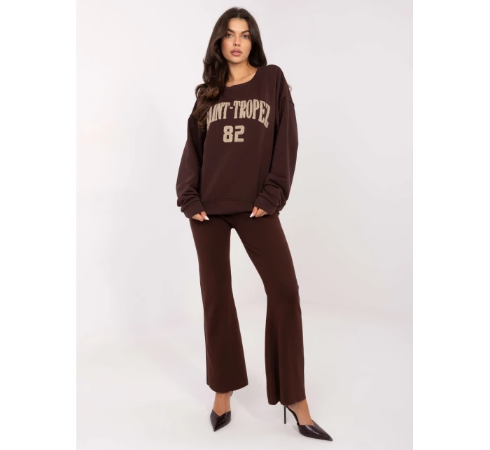 Mikina MJ BL H2477.16 tmavohnedá