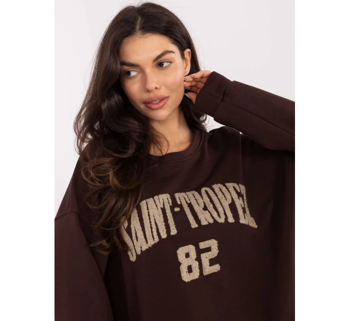 Mikina MJ BL H2477.16 tmavohnedá