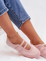 Športové dámske baleríny ružové - Farvessa