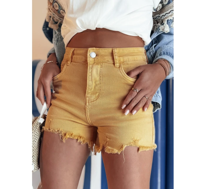 Dámské šortky žluté model 21977820 - Dstreet