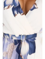 Vzdušné midi šaty s obálkovým výstřihem a velkým květinovým vzorem v model 21819836 - numoco basic