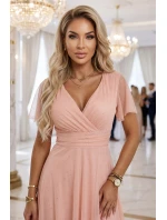 długa  z dekoltem i krótkim  model 22036870 - numoco basic