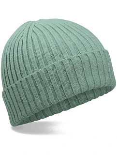 B Dětská pletená čepice z bio bavlny 53. dusty green model 22442537 - Beechfield