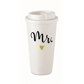 MR. - bílý termohrnek 475 ml