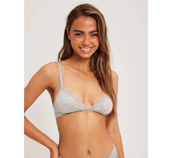 Podprsenka triangle QF6815E P7A - šedá - Calvin Klein Podprsenka triangle QF6815E P7A - šedá - Calvin Klein