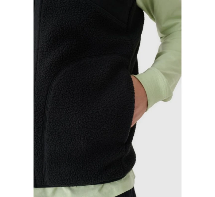 Pánske tričko bez rukávov so stojačikom 4F 4FRAW24TVESM172-20S