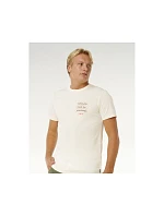 Pánské tričko RIP CURL Vaporcool Search 3 Stacks Tee, bílé Pánské tričko RIP CURL Vaporcool Search 3 Stacks Tee, bílé