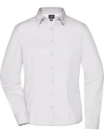 JN 641 Popelínová business halenka s dlouhým rukávem model 22487436 white - Daiber JN 641 Popelínová business halenka s dlouhým rukávem model 22487436 white - Daiber