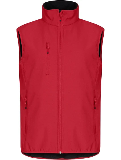 Clique Classic Softshell Vest M Pánska 3-vrstvová softshellová vesta 67.0911 červená