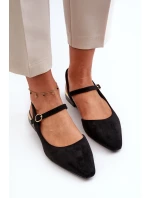 Dámské na nízkém podpatku s patou  černé model 21656609 - SERGIO LEONE