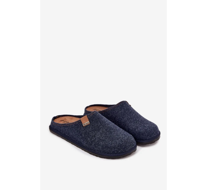 Pánské pantofle tmavě modré model 21725213 - Inblu Pánské pantofle tmavě modré model 21725213 - Inblu