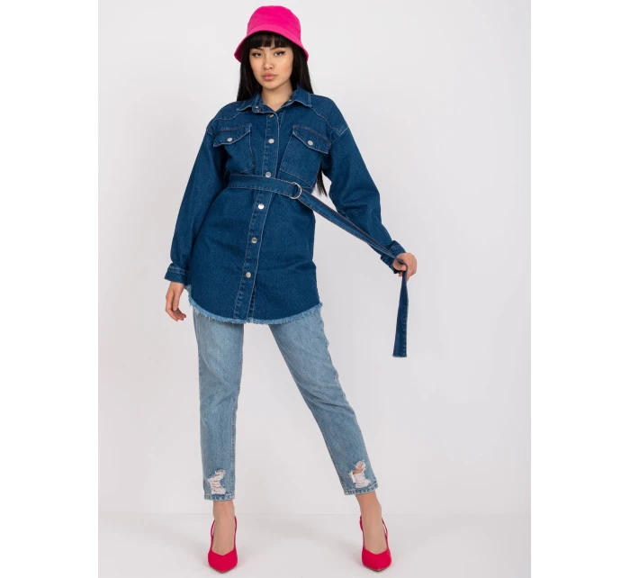 Dámska košeľa-RO-KS-GMK-2304.39-modrá