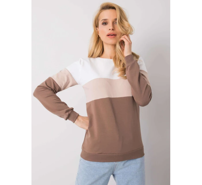 Blúzka RV BL 5787.15X bielo-hnedá Blúzka RV BL 5787.15X bielo-hnedá