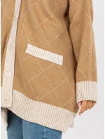 Dámsky sveter LC SW 0258.03P Hnedo-béžová - Rue Paris