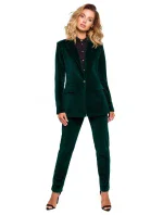 Zamatové sako s gombíkom M643 - Moe Zamatové sako s gombíkom M643 - Moe