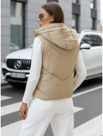 Dámska prešívaná vesta LIKEHUGS beige FashionStreet TY4979