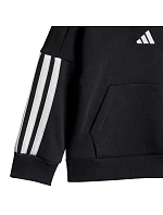 Adidas Essentials Joggers 3 Stripes Fleece Hoodie Black JD6484