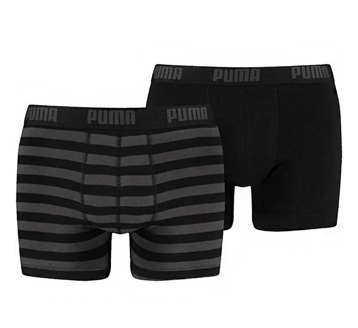 Pánske boxerky Stripe 1515 2Pack 591015001 200 Black/grey - Puma