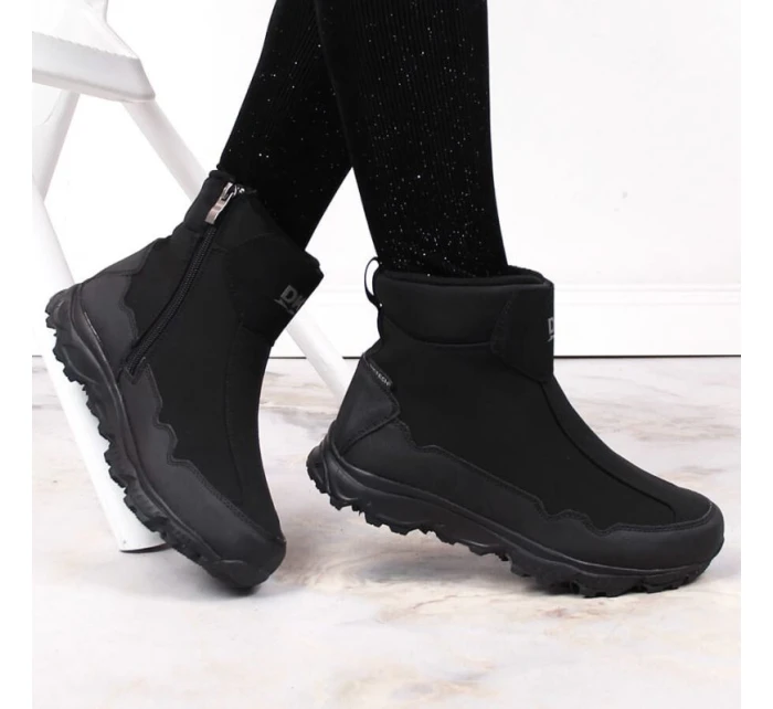 DK Jr model 21787601 nepromokavé zateplené sněhové boty černé - Inny