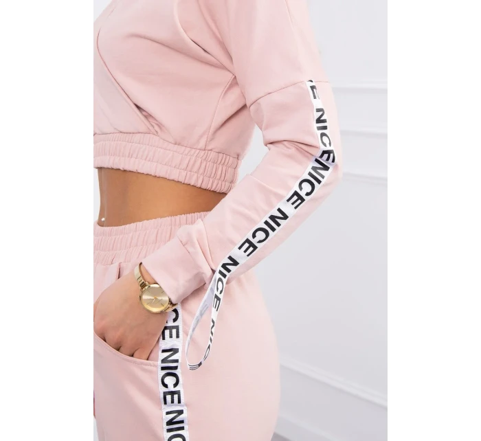 Sada s ozdobnými stuhami tmavo púdrovo ružová Sada s ozdobnými stuhami tmavo púdrovo ružová