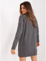 Sukienka BA SK ciemny szary model 19001845 - FPrice Sukienka BA SK ciemny szary model 19001845 - FPrice