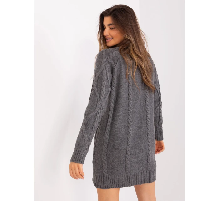 Sukienka BA SK ciemny szary model 19001845 - FPrice Sukienka BA SK ciemny szary model 19001845 - FPrice