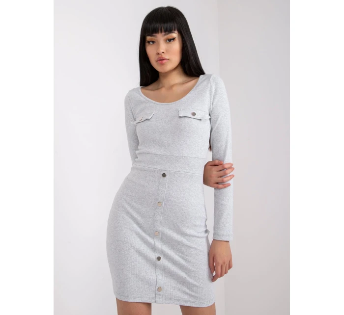 Šaty RV SK 7437.67 svetlo šedá