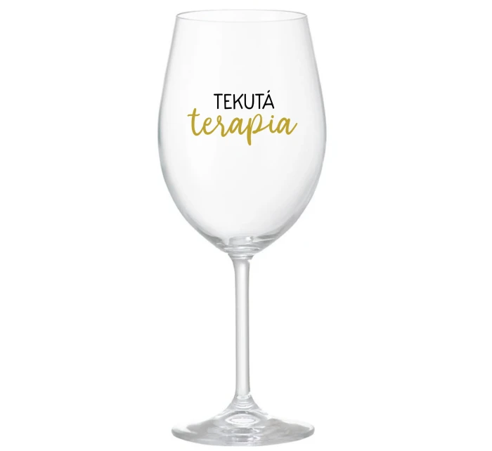 TEKUTÁ TERAPIA - priehľadný pohár na víno 350 ml TEKUTÁ TERAPIA - priehľadný pohár na víno 350 ml