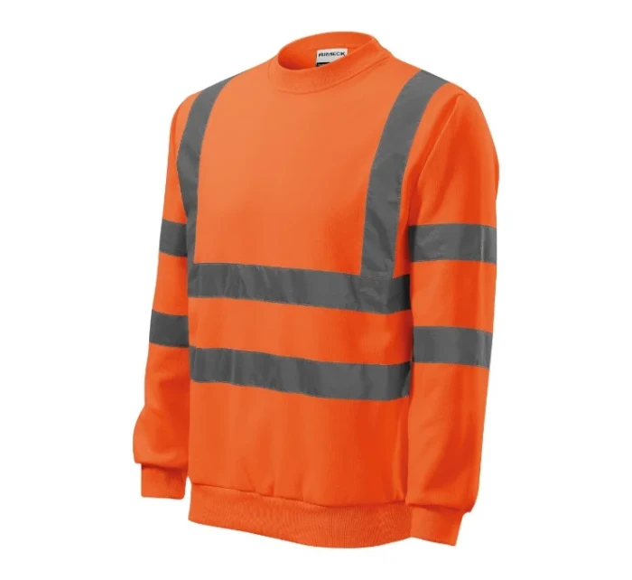 HV Essential unisex fluorescenčná oranžová mikina