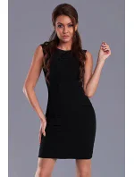 Dámské krátké šaty EMAMODA černé - Černá / L - EMAMODA