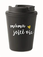 MAMA MORE - čierny termohrnček 300 ml