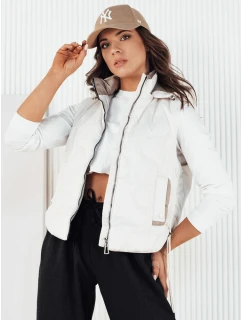 Dámská prošívaná vesta bílá Dstreet model 21974294 - FashionStreet