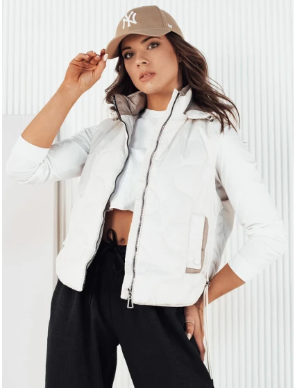 Dámská prošívaná vesta bílá Dstreet model 21974294 - FashionStreet