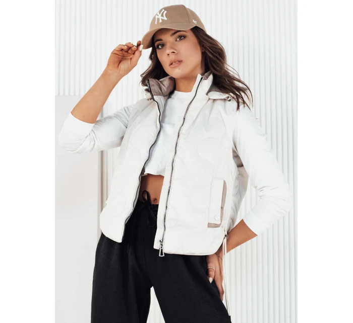 Dámská prošívaná vesta bílá Dstreet model 21974294 - FashionStreet